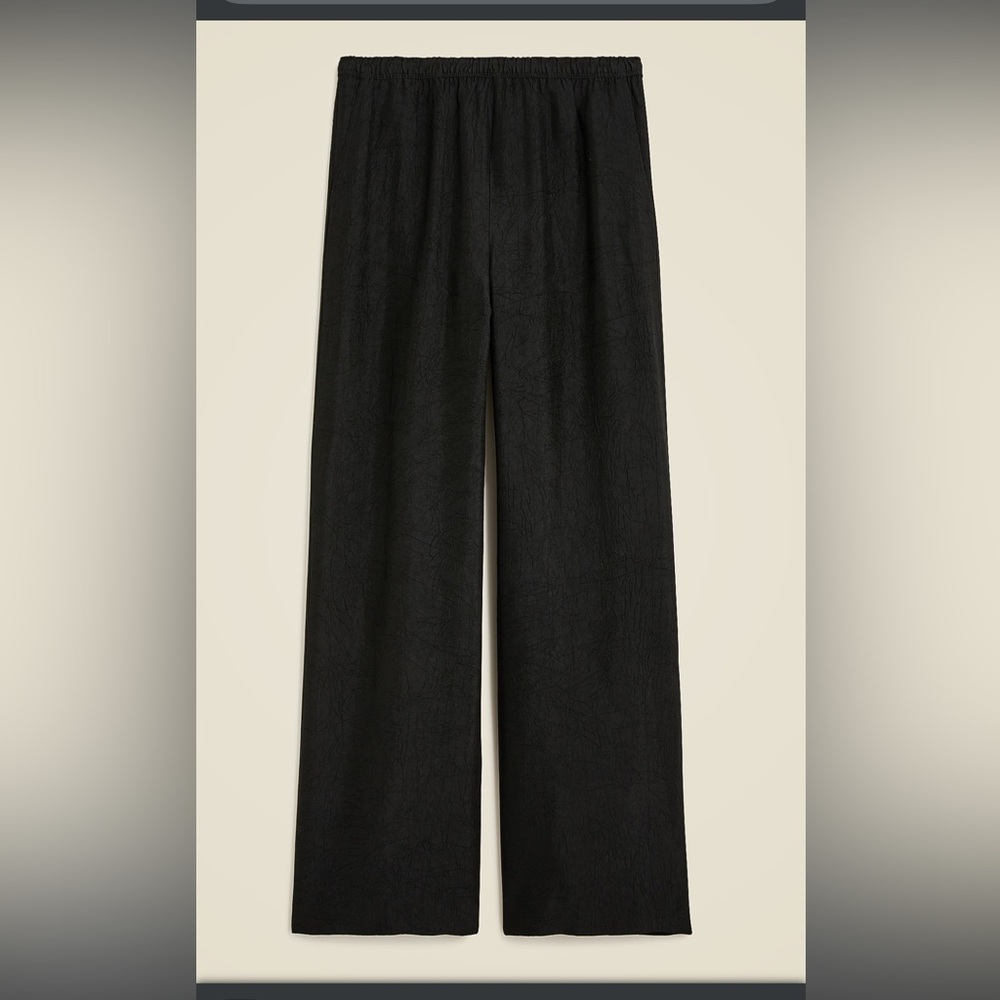 J. Crew Black Wide-Leg Pants
